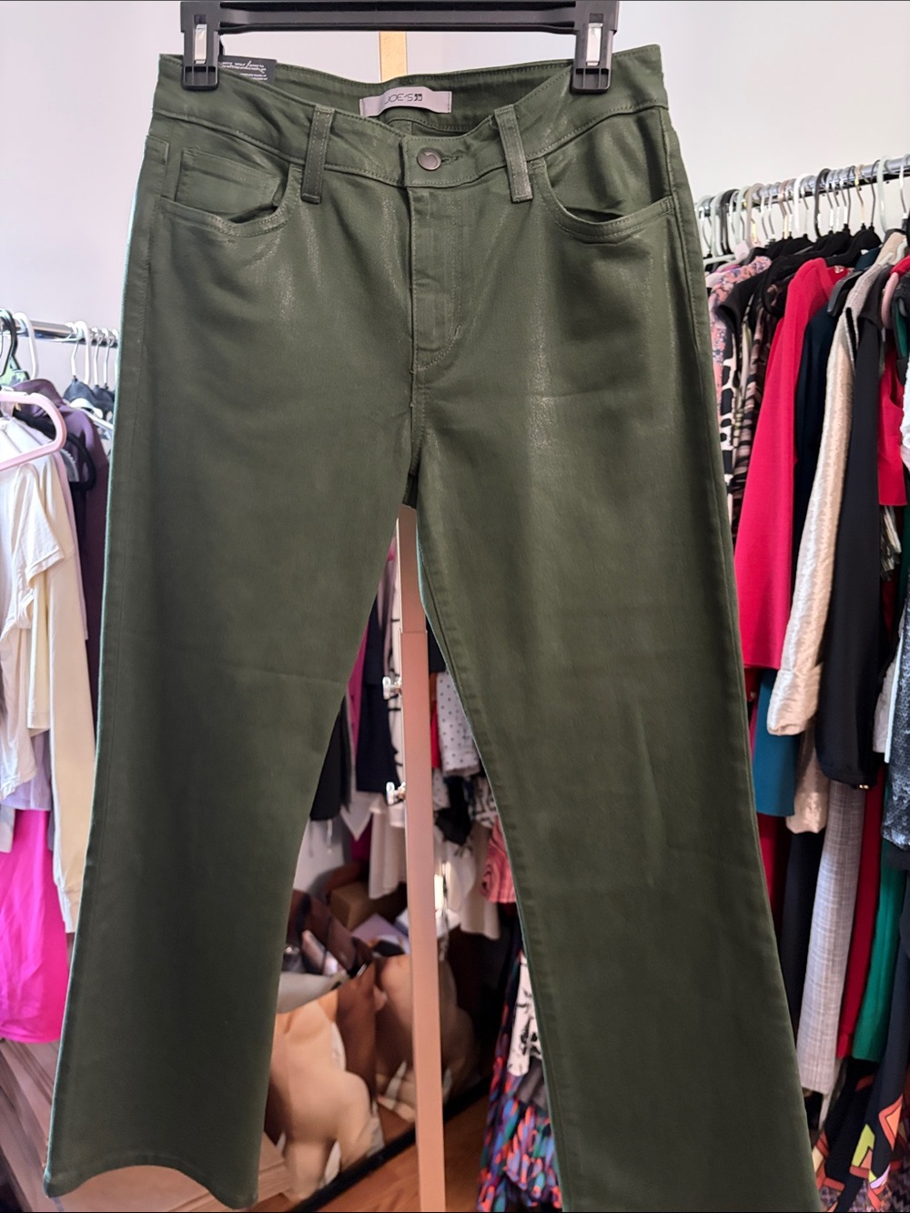 Joe's Jeans Olive Green Crop boot Jeans